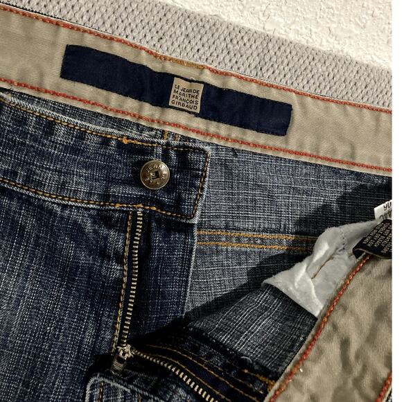 Marithe Francois Girbaud Vintage Jean's Mens 38X32 Blue Baggy Straight Skate Y2K - Picture 5 of 11